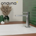 Lavabo Omega Medium + Vidage Metal Brosse - CRISTINA ONDYNA OG22377