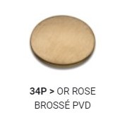 Prise D'Eau Laiton  Ronde Or Rose Brosse HYDROTHERAPIE - CRISTINA ONDYNA PD46334P