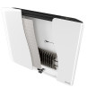 Radiateur fonte VERALI 1000W horizontal noir brillant - ATLANTIC 507659