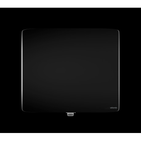 Radiateur fonte VERALI 1000W horizontal noir brillant - ATLANTIC 507659