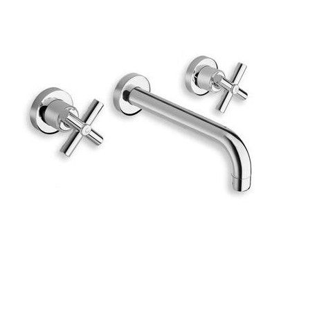 Mélangeur Lavabo Executive Mural 3 Trous Chrome - CRISTINA ONDYNA EV11450