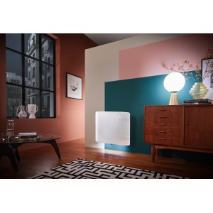 Radiateur fonte VERALI 1000W horizontal blanc brillant - ATLANTIC 507653