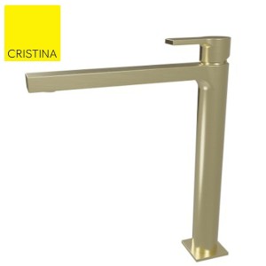 Mitigeur Lavabo Omega Or  Brosse - CRISTINA ONDYNA OG22996P