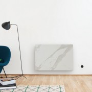 Radiateur à inertie KERAMOS Nativ Horizontal 1500W Marbre blanc - INTUIS SIGNATURE K164115 