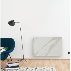 Radiateur à inertie KERAMOS Nativ Horizontal 1000W Blanc ardoise - INTUIS SIGNATURE K164123