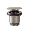 Bonde de vidage clic-clac Simple-Rapid pour lavabo ACIER - TRES 24284001AC
