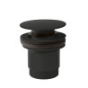 Bonde de vidage clic-clac Simple-Rapid pour lavabo Noir Mat - TRES 24284001NM