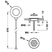 Ensemble d’accesoires pour baignoire Laiton vieilli Mat - TRES 03474501LM 