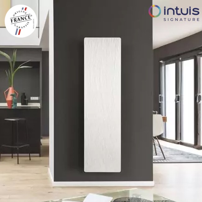 Radiateur à inertie KERAMOS  Nativ Vertical 1500W Blanc ardoise - INTUIS SIGNATURE K164225 