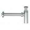 Siphon droit design 35 cm en laiton pour lavabo CHROME - CRISTINA ONDYNA MS3451