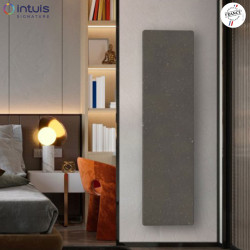 Radiateur à inertie NATURAY Nativ Vertical 1000W brut de lave - INTUIS SIGNATURE K160223