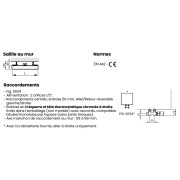 Sèche-serviette ACOVA eau chaude ALIZEA SPA 837W ALI-150-060