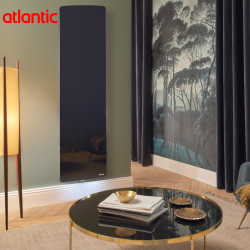 Radiateur fonte VERALI 1500W vertical noir brillant - ATLANTIC 507662