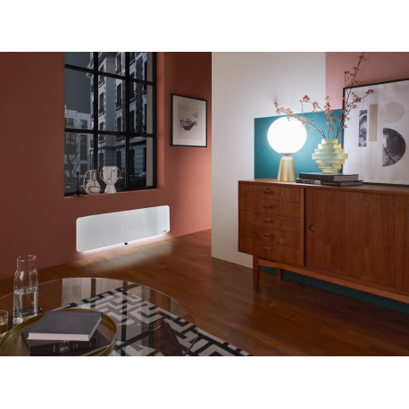 Radiateur fonte VERALI 1500W plinthe blanc brillant - ATLANTIC 507658