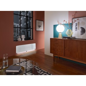 Radiateur fonte VERALI 1500W plinthe blanc brillant - ATLANTIC 507658