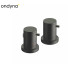 Bain douche sur gorge Métal Brossé TRIVERDE 2 sorties - CRISTINA ONDYNA XT14277