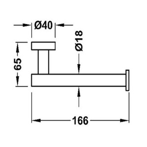 Dérouleur à papier WC sans couvercle Noir Métallisé - TRES 16123606KM