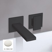 Façade Mitigeur Lavabo Murale TABULA Blanc Mat - CRISTINA ONDYNA TA25724