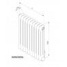 Radiateur électrique ACOVA - VUELTA 1000W - inertie fluide - TMC06-100-076/GF