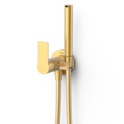 Mitigeur encastré avec douche pour WC Or Mat 24K - TRES 20522301OM