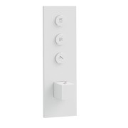 Façade Thermo Twist thermostatique 3 Sorties Or Brossé Quadri - CRISTINA ONDYNA XQ61396P