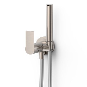 Mitigeur encastré avec douche pour WC Acier  - TRES 20522201AC