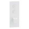 Façade douche Thermo Twist thermostatique 2 sorties Or Brossé - CRISTINA ONDYNA XQ61296P