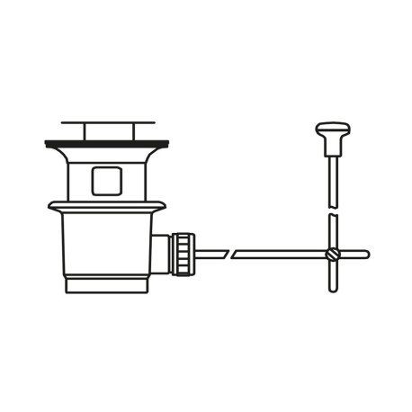 Vidage automatique + Tige Chrome - TRES 913484057