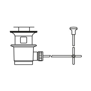 Vidage automatique + Tige Chrome - TRES 913484057