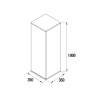 Module ALLIANCE 1000 réversible 1 porte avec système push WHITE COTTON 300 x 400 x 162 mm - SALGAR 96961