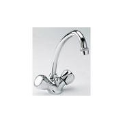 LAVABO ORDO BEC HAUT TETES CERAMIQUE CHROME + VIDAGE - CRISTINA ONDYNA OR11251