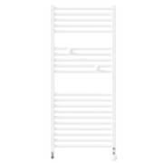 Sèche-serviettes eau chaude raccordement sur les collecteurs 487W RIVA 4 blanc brillant - THERMOR 471602