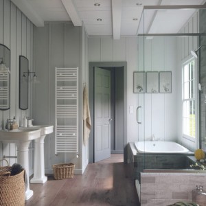 Sèche-serviettes eau chaude raccordement sur les collecteurs 487W RIVA 4 noir carbone - THERMOR 471612