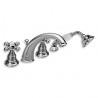 BAIN/DOUCHE PARIGI 4 TROUS SUR GORGE CHROME - CRISTINA ONDYNA PG10451