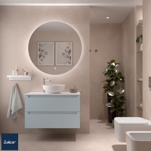 Meuble salle de bain 2 tiroirs Blue Fog MONTERREY 900 -  SALGAR 96491