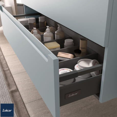 Meuble salle de bain 2 tiroirs Blue Fog MONTERREY 900 -  SALGAR 96491