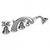 BAIN/DOUCHE PARIGI 4 TROUS SUR GORGE CHROME - CRISTINA ONDYNA PG10451