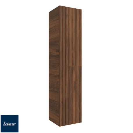 Colonne BIBA 160cm 2 portes Noyer Maya - SALGAR 102252