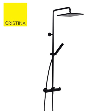 Colonne De Douche Omega Thermostatique Complete Blackmat - CRISTINA ONDYNA OG48613