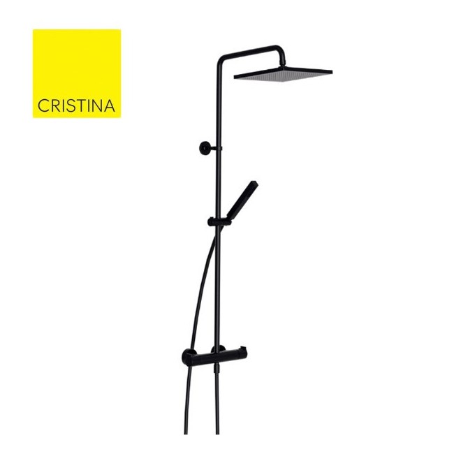 Colonne De Douche Omega Thermostatique Complete Blackmat  - CRISTINA ONDYNA OG48613