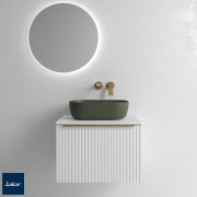 Meuble salle de bain BIBA 60cm 1 tiroir White Cotton - SALGAR 102241