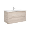 Meuble salle de bain Monterrey 100cm 2 tiroirs Chêne Naturel - SALGAR 23938