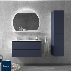 Meuble salle de bain Monterrey 100cm 2 tiroirs Night Blue - SALGAR 81728 