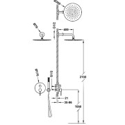 Kit mitigeur encastré à 2 voies STUDY EXCLUSIVE Or Rose Mat 24K - TRES 26228004OPM