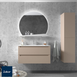Meuble salle de bain Monterrey 100cm 2 tiroirs Macchiato - SALGAR 81719