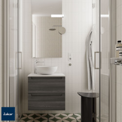 Meuble salle de bain Monterrey 60cm 2 tiroirs Alsace - SALGAR 23444