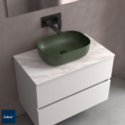 Vasque à poser CARLA pour meuble de salle de bain PORCELAINE HUNTER - SALGAR 102283