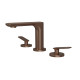 Melangeur Lavabo 3 Trous Foil Or Rose Brosse - CRISTINA ONDYNA FL20534P
