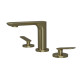 Melangeur Lavabo 3 Trous Foil Or Brosse - CRISTINA ONDYNA FL20596P