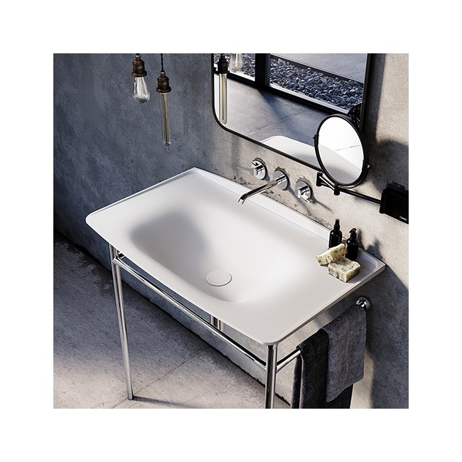 Vasque Ceramique Lavabo New Yorker Blanc Brillant - CRISTINA ONDYNA NY805001 